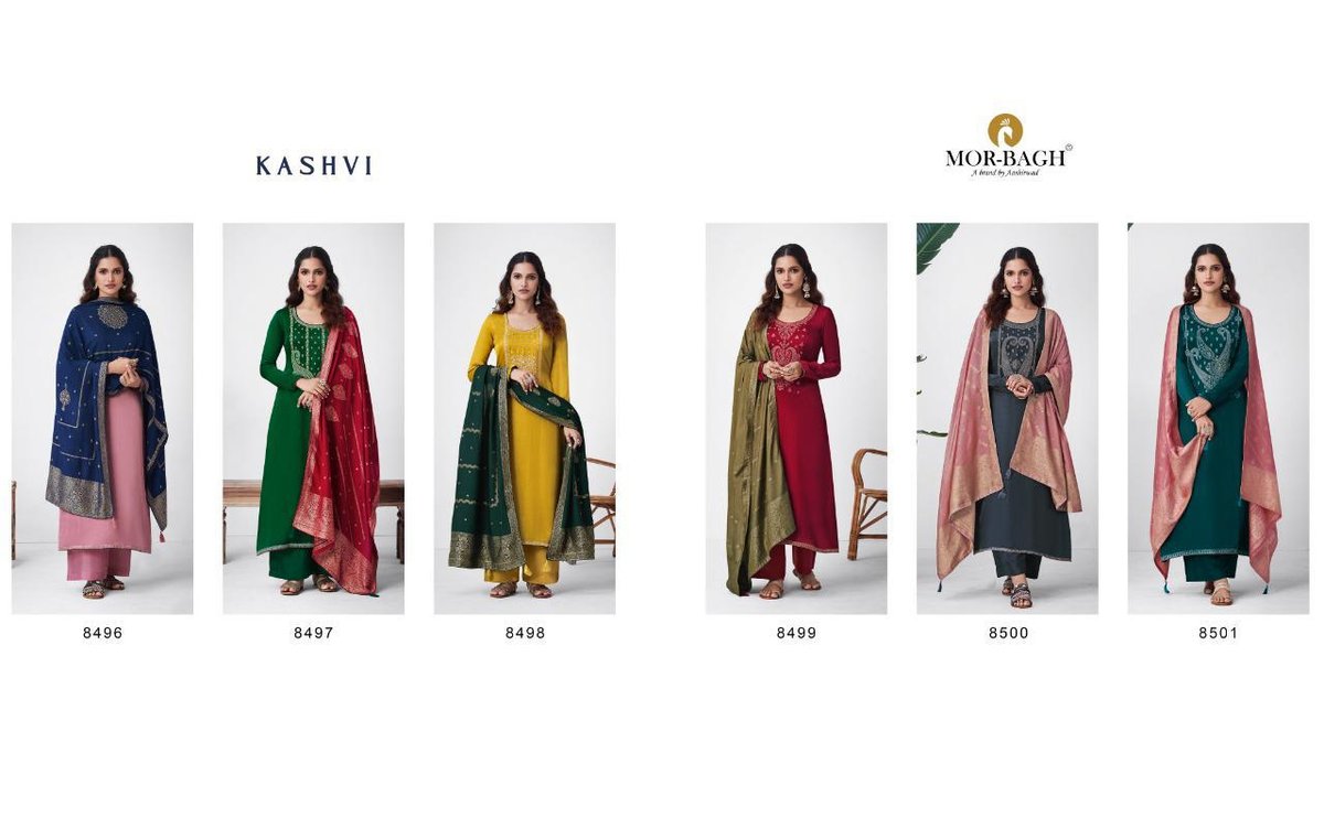 Aashirwad Creation Mor Bagh Kashvi 8496-8501 Series 7
