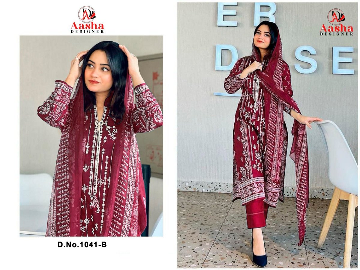 AASHA DESIGNER HARSHA VOL-2 1041-A TO 1041-B 2