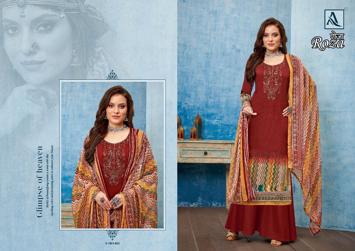 Alok Suit Roza 1081-001 to 1081-008 Series 3