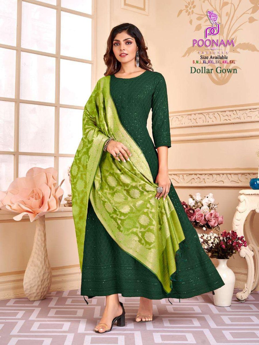 Poonam Designer Dollar Gown 1001-1006 Series 6