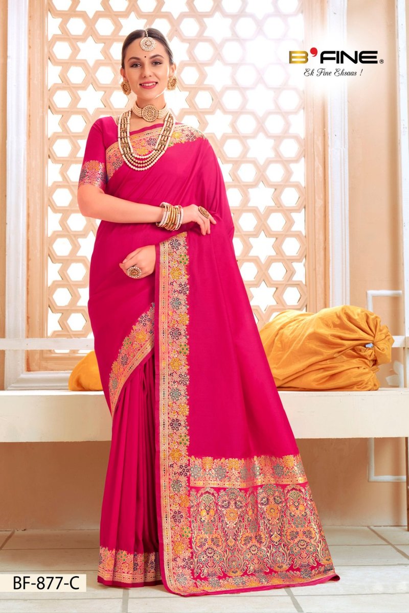 B Fine Saree Anarkali BF-877 Colors 3