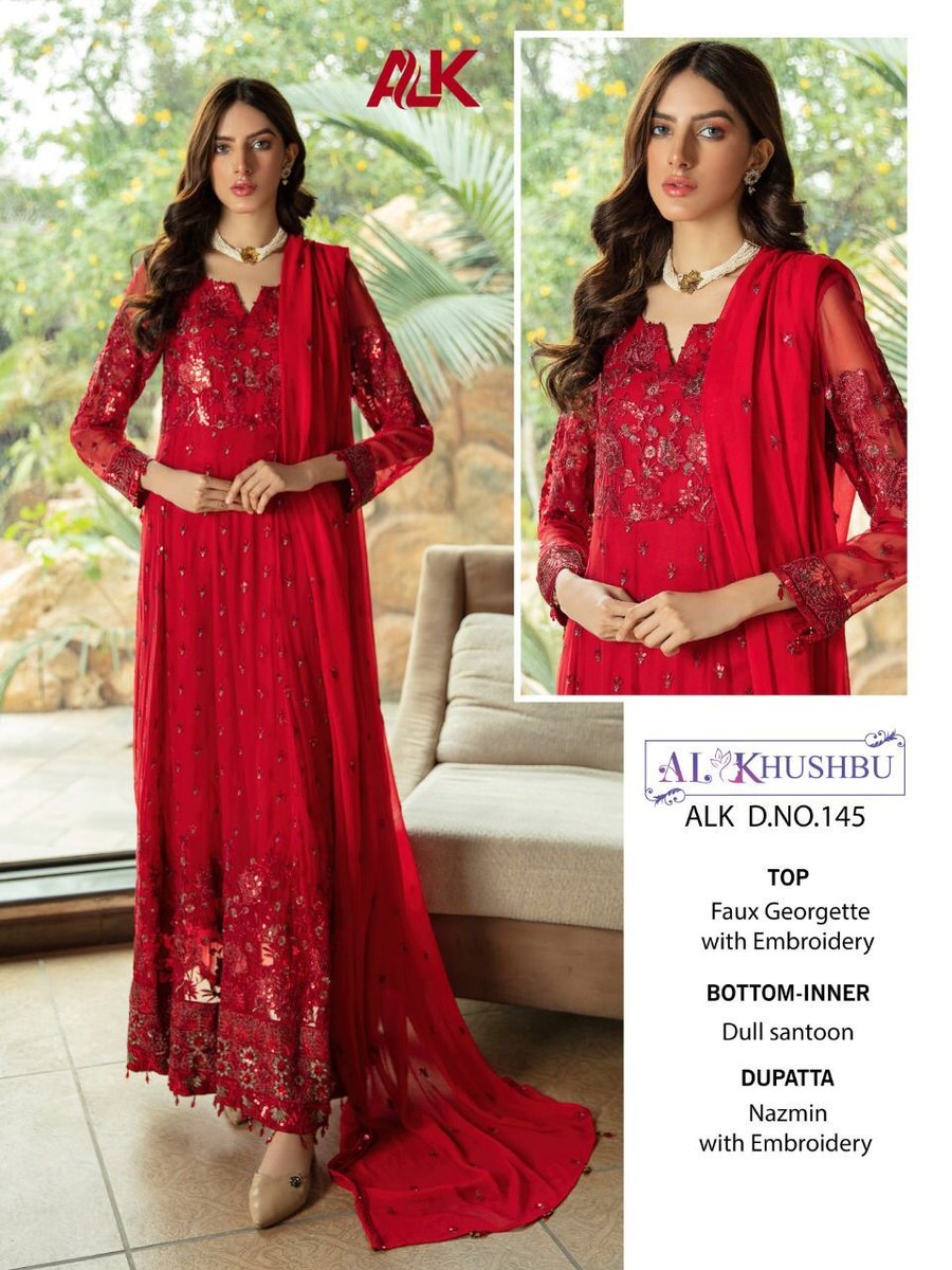 AL Khushbu 145 Designer Suit 1