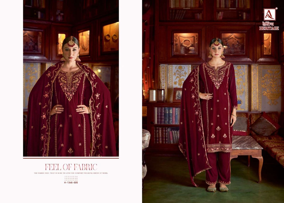 Alok Suit Heritage 1346-001 to 1346-006 Series 5