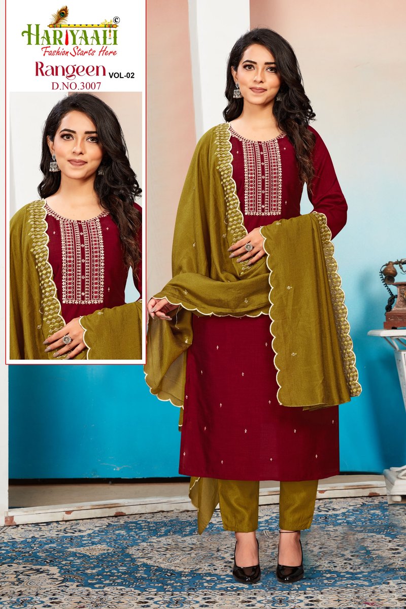 HARIYAALI RANGEEN VOL-2 3006 TO 3013 2