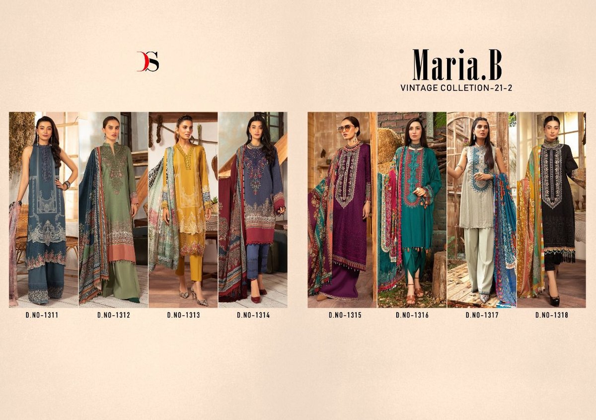 Deepsy Suits Maria B Vintage Collection-21 Vol-2 1311-1318 Series 9