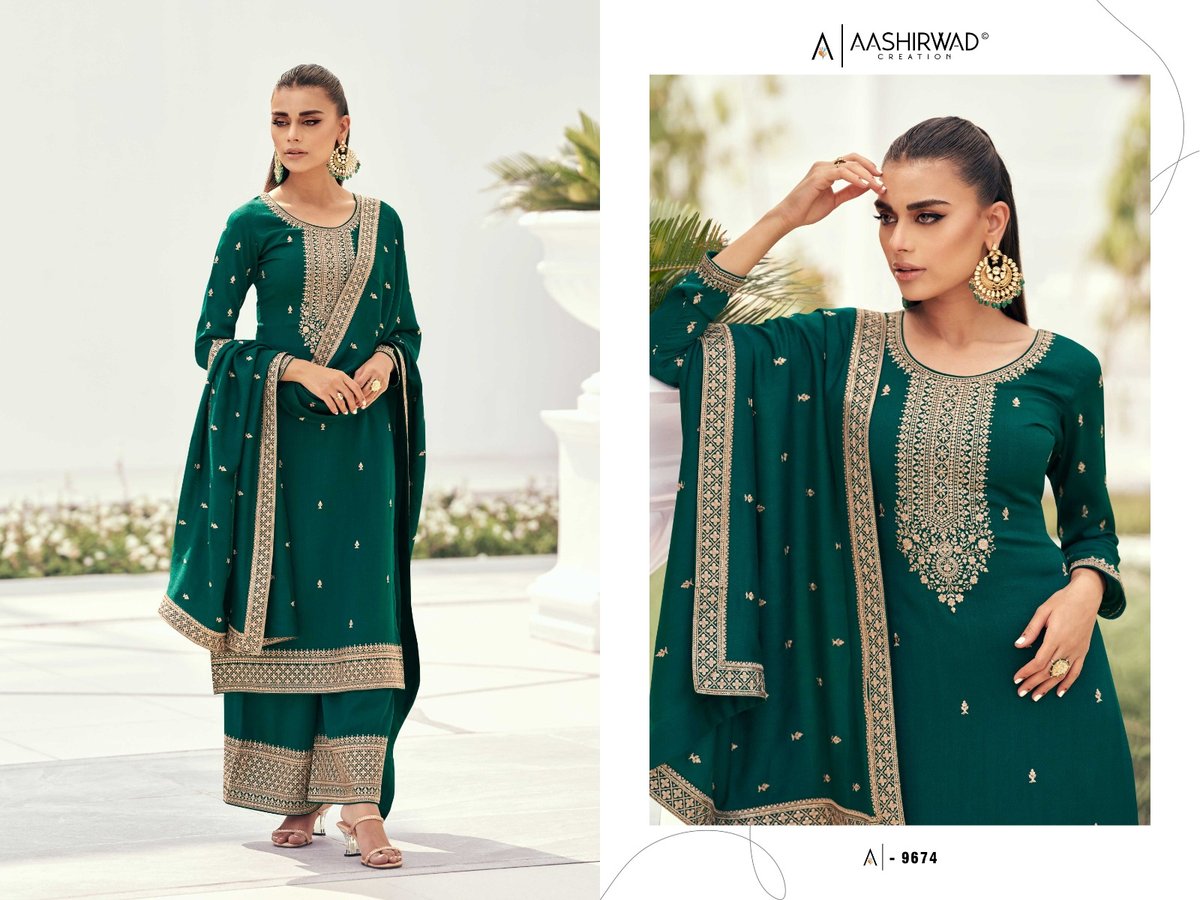 Aashirwad Creation Preet 9670-9674 Series 5