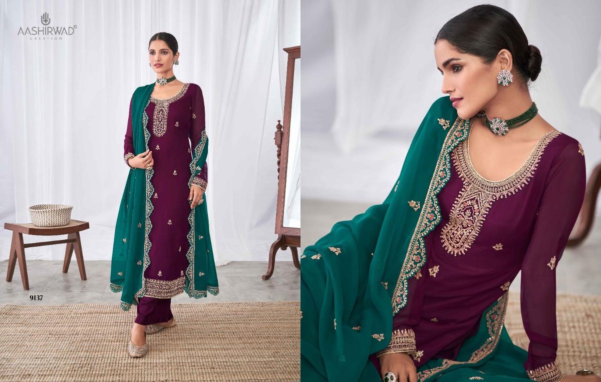 Aashirwad Creation Jasmit 9132-9137 Series 6