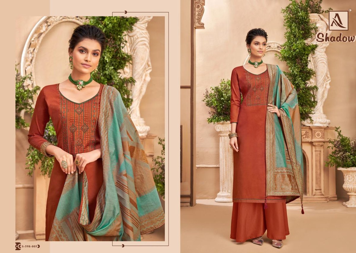 Alok Suits Shadow 598-001 to 598-008 Series 5