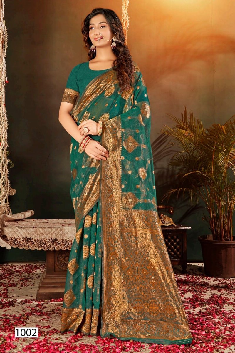 SAROJ SAREE GLAMOUR COTTON VOL-4 1001 TO 1006 2