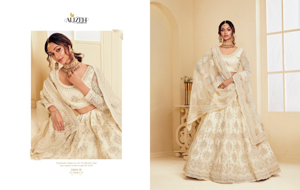 Alizeh Lehenga The White Bride 1001-1004 Series 7