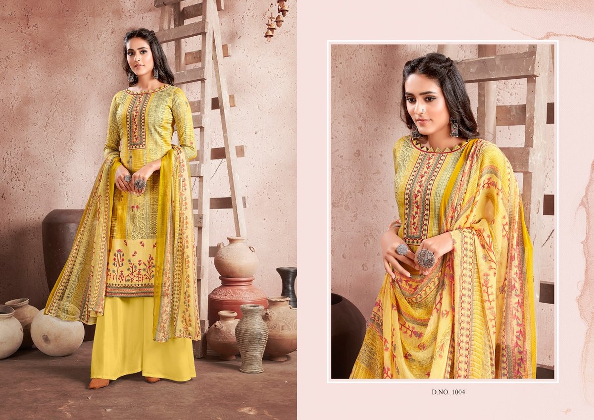 Anita Silk Kesariya Heena 1001-1008 Series 4