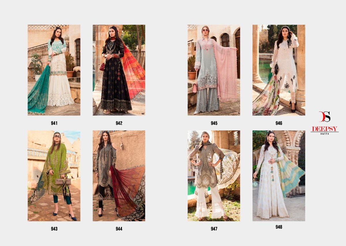Deepsy Suits Maria B Lawn Vol-21 941-948 Series 9