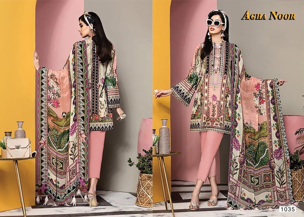 Agha Noor Luxury Lawn Collection Vol-3 1031-1040 Series 5