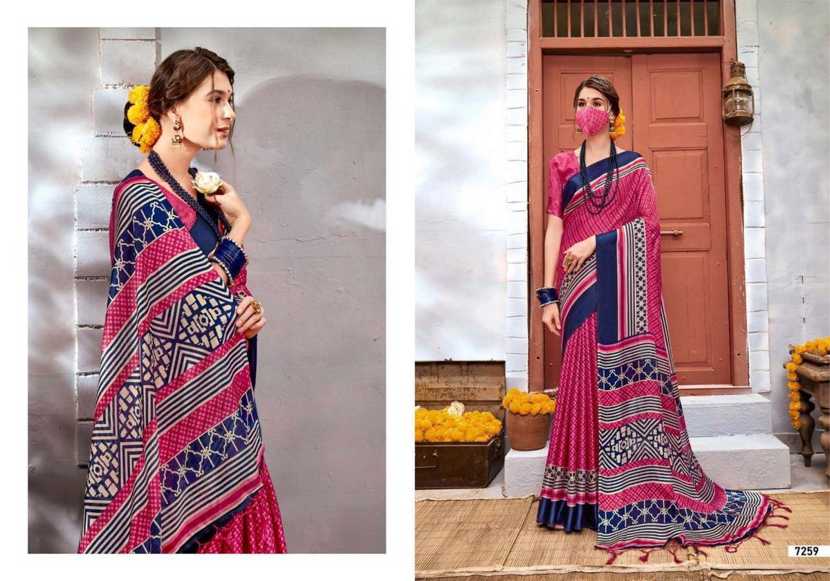 5D Designer Linen Silk-7 7251-7260 Series 9