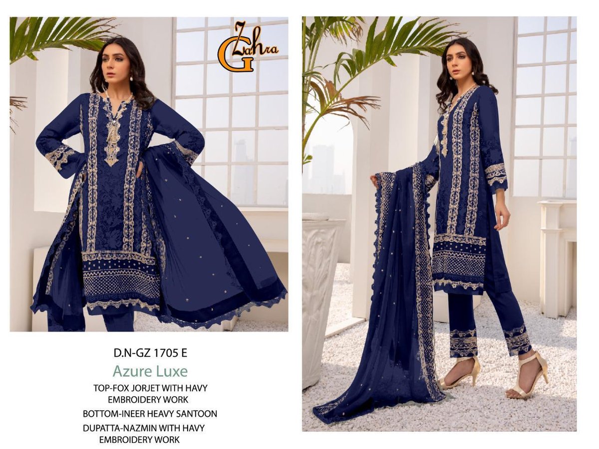 G Zahra Azure Luxe GZ-1705 Colors 5