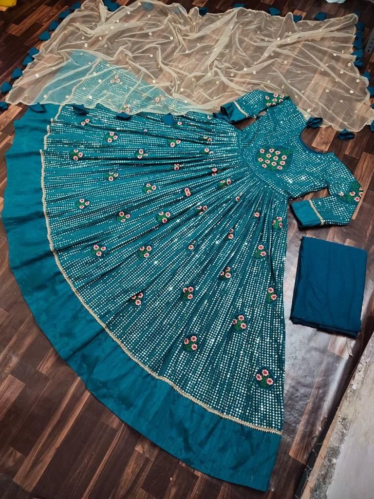 Bollywood Designer Party Wear Gown Colors 6