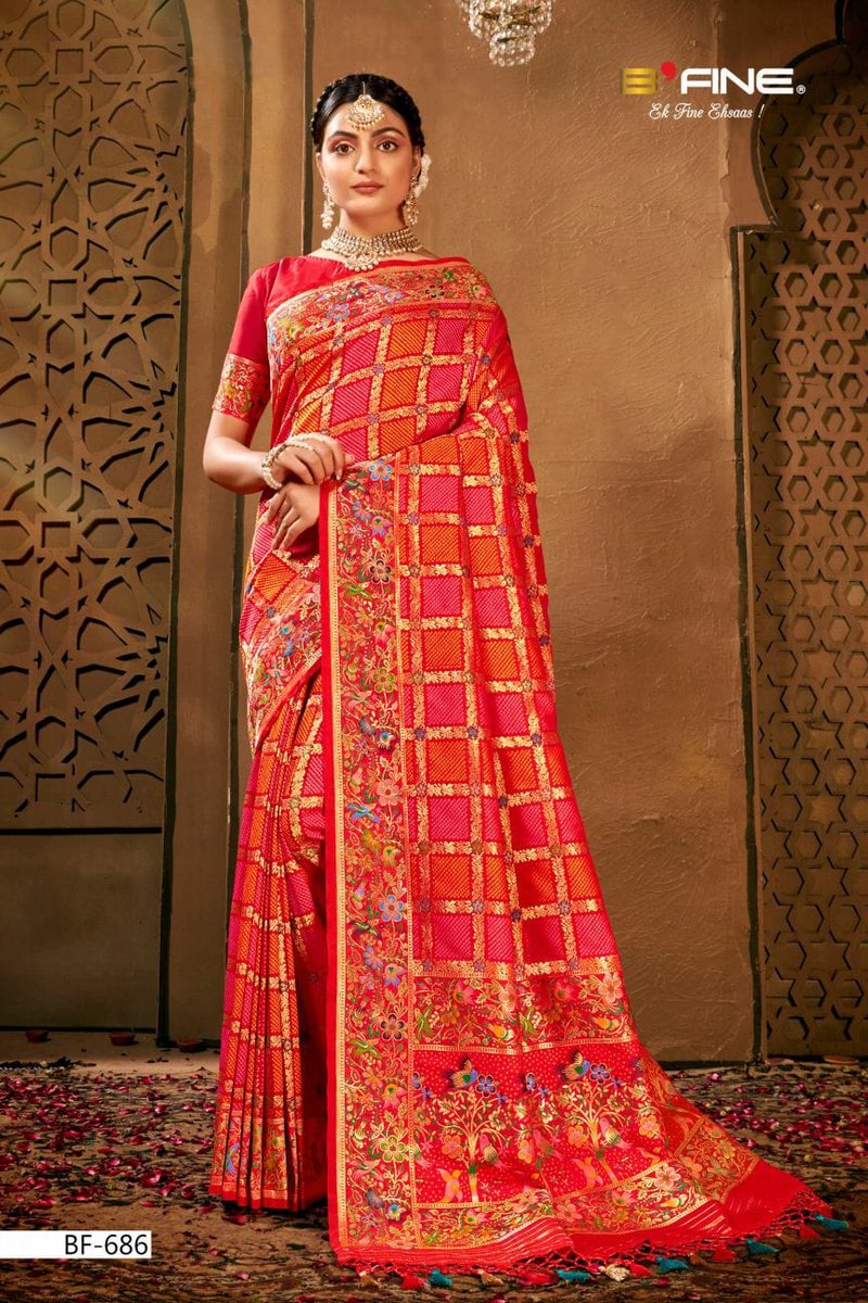 B Fine Saree Bandhini BF-685 to BF-688 Series 2
