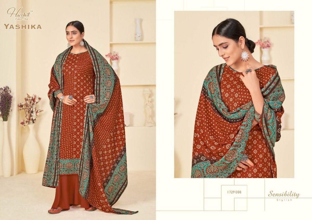 Harshit Fashion Yashika 1729-001 to 1729-010 Series 8
