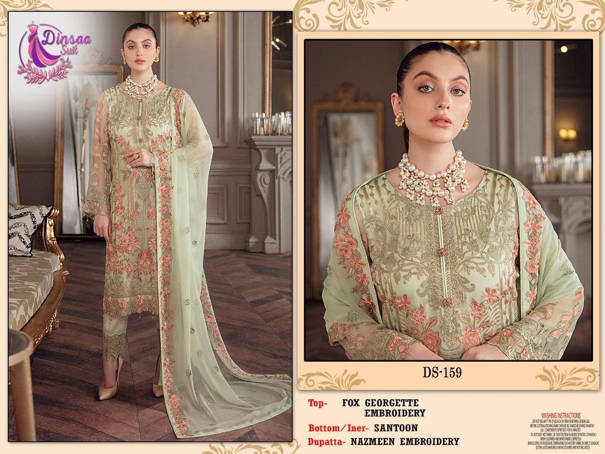 Dinsaa Suit Rangoon DS-159 To DS-161 Series 1