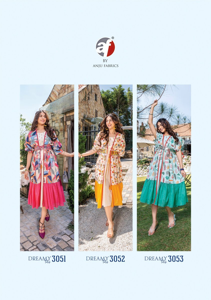 ANJU FABRIC DREAMY TALES 3051 TO 3053 4