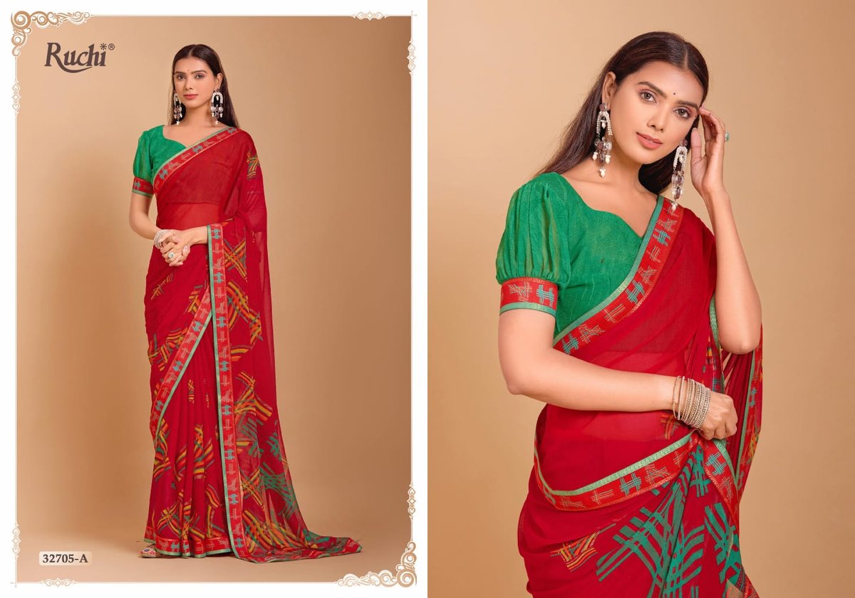RUCHI SAREE VANILLA 32701-A TO 32706-B 9