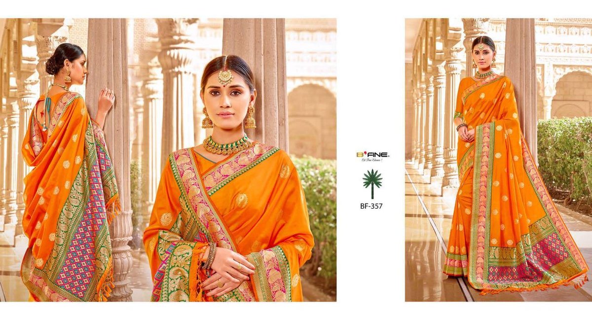 B Fine Saree Luxury Handloom BF-350 to BF-361 Series 8