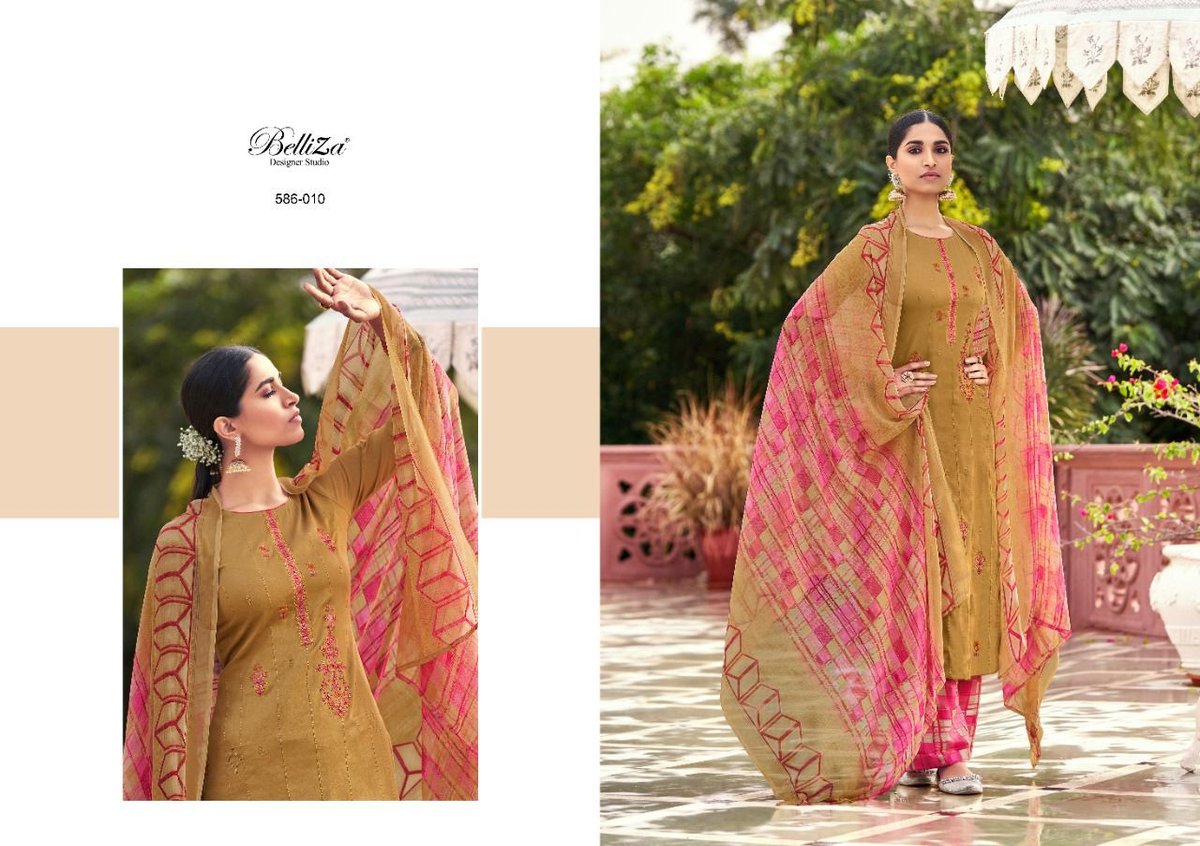Belliza Designer Aadhya 586-001 to 586-010 Series 10