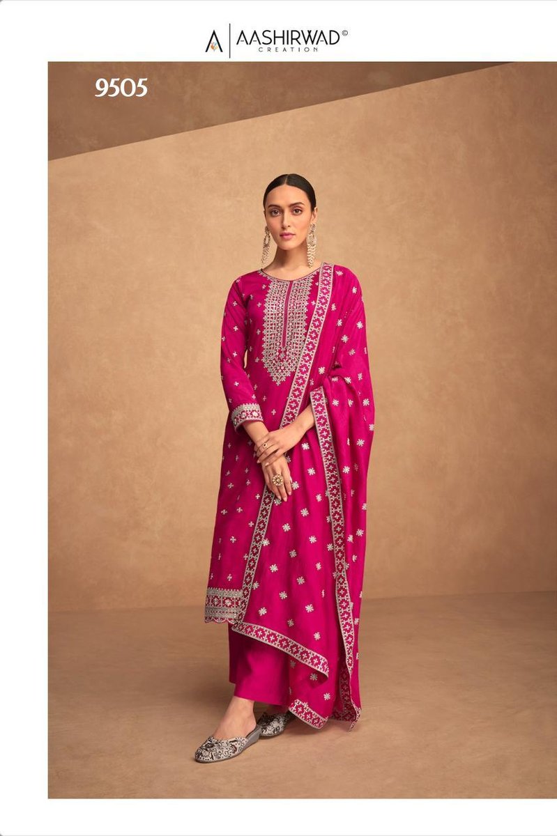 Aashirwad Creation Kashida 9504-9507 Series 2