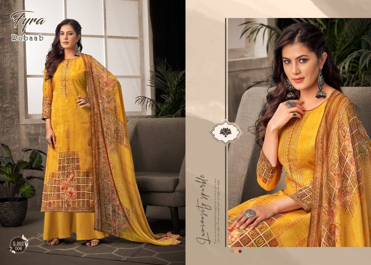 Alok Suits Fyra Rubaab 903-001 to 903-010 Series 6