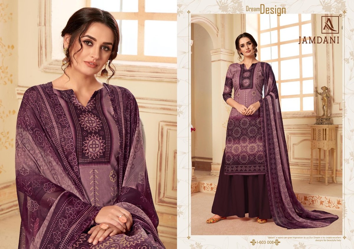 Alok Suits Jamdani 603-001-603-010 Series 8