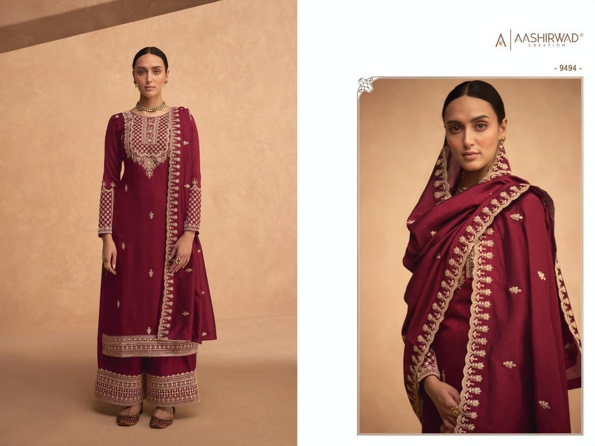 Aashirwad Creation Odhani 9489-9494 Series 6