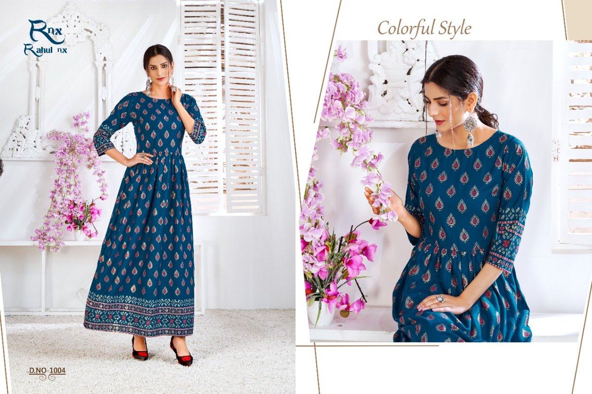 Rahul Nx Minakari Gown Vol-2 1001-1008 Series 4