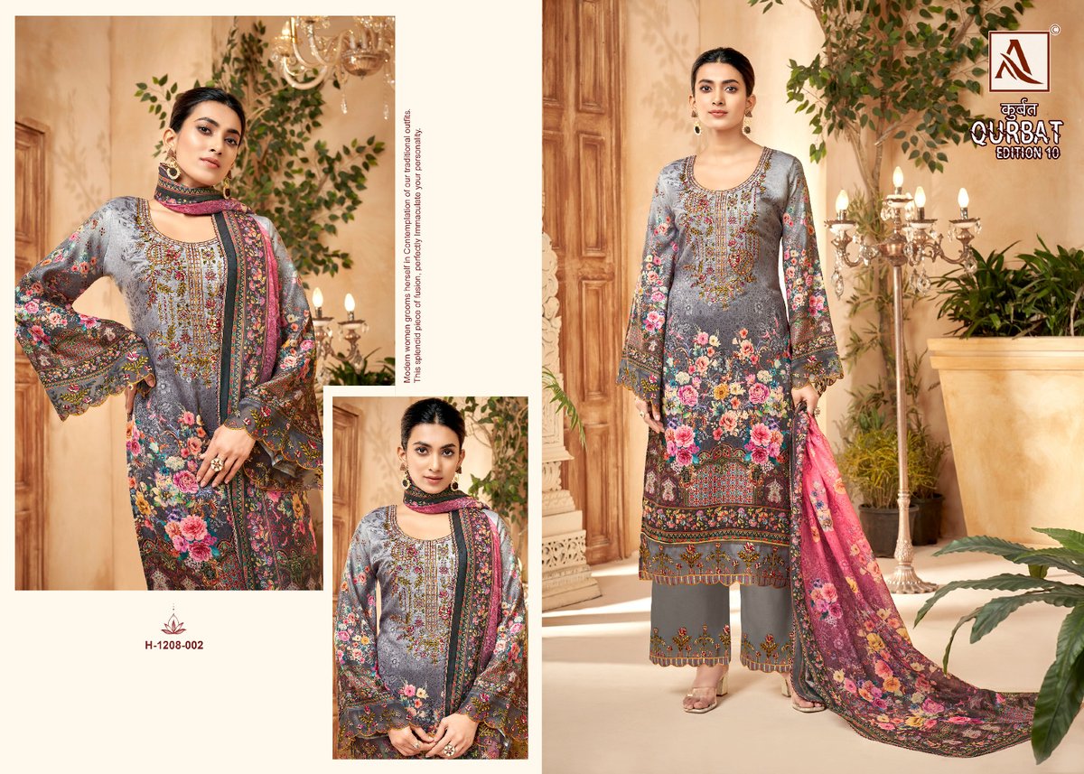 Alok Suit Qurbat Edition Vol-10 1208-001 to 1208-008 Series 2