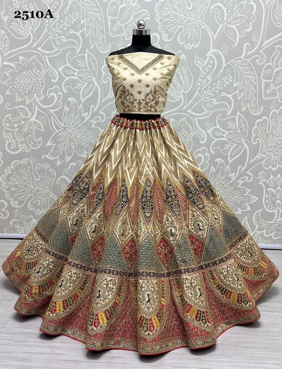 Anjani Art Bridal Lehenga 2510 Colors 2
