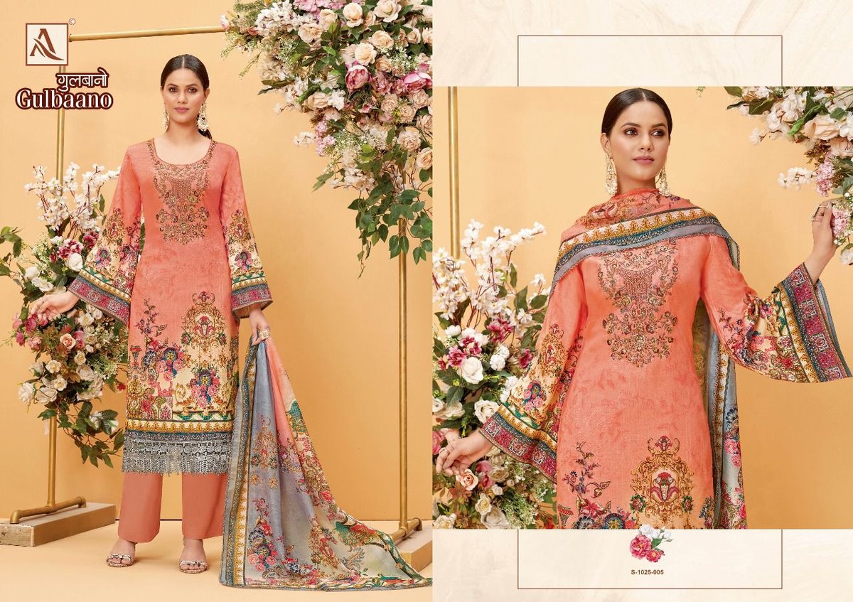 Alok Suit Gulbaano 1025-001 to 1025-008 Series 5