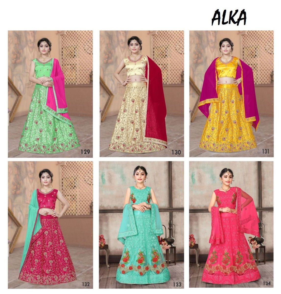 Alka Children Wear Vol-6 129-134 Seires 7