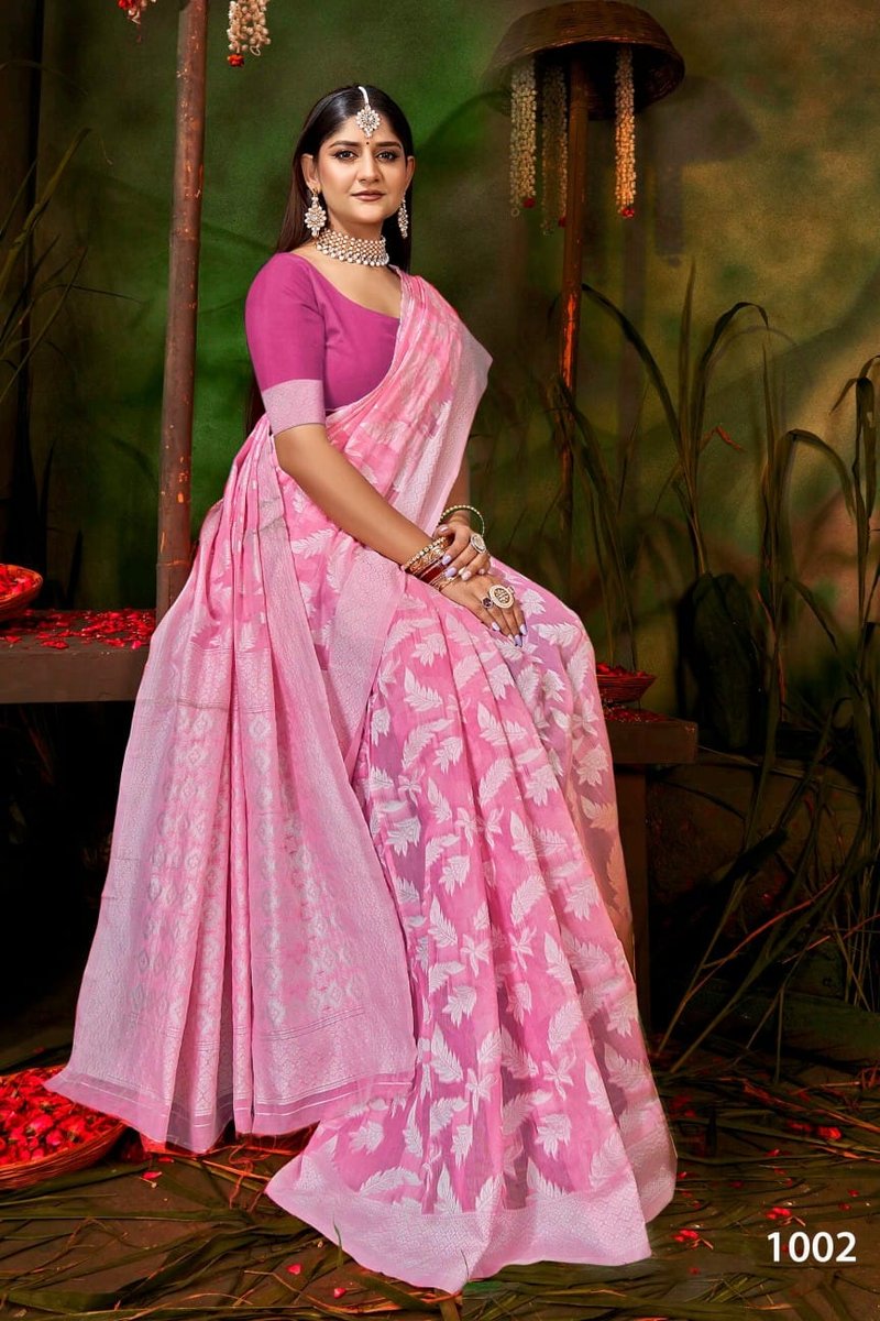 SAROJ SAREE OCEAN COTTON VOL-1 1001 TO 1006 2