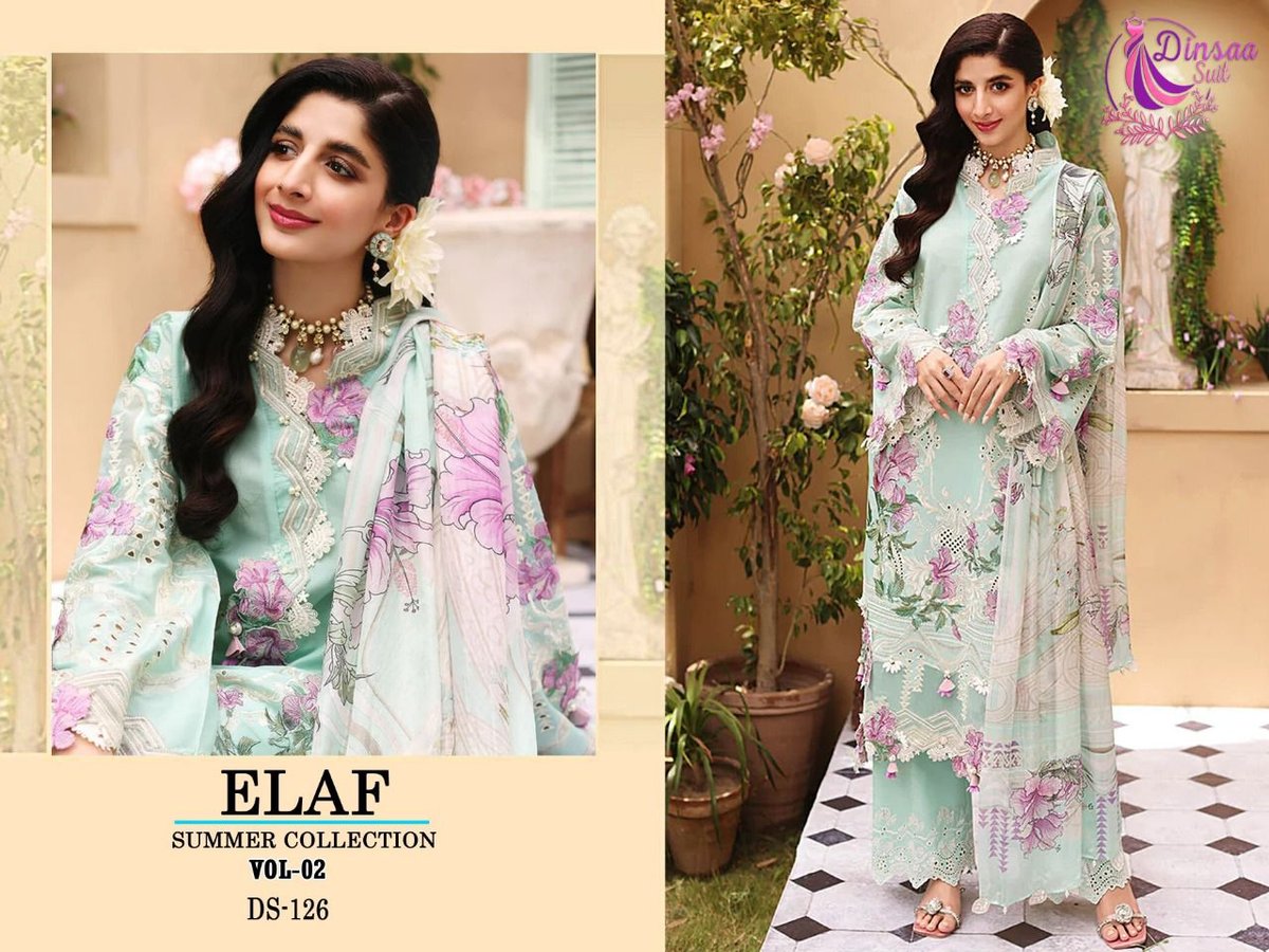 Dinsaa Suit Elaf Summer Collection Vol-2 DS-125 to DS-128 Series 3