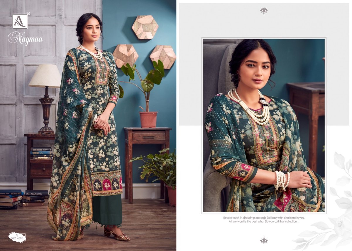 Alok Suits Nagmaa  542-001 to 542-010 Series 8