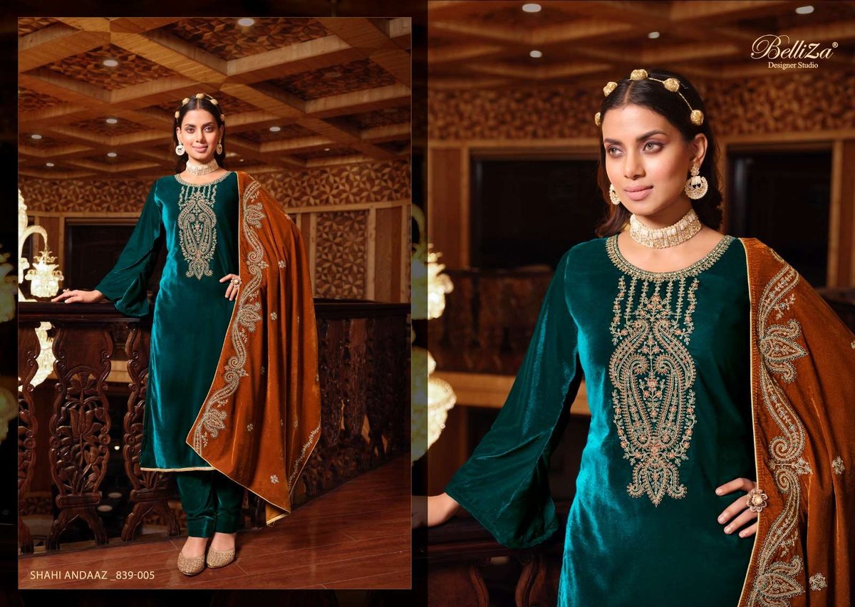 Belliza Designer Shahi Andaaz 839-001 to 839-006 Series 5