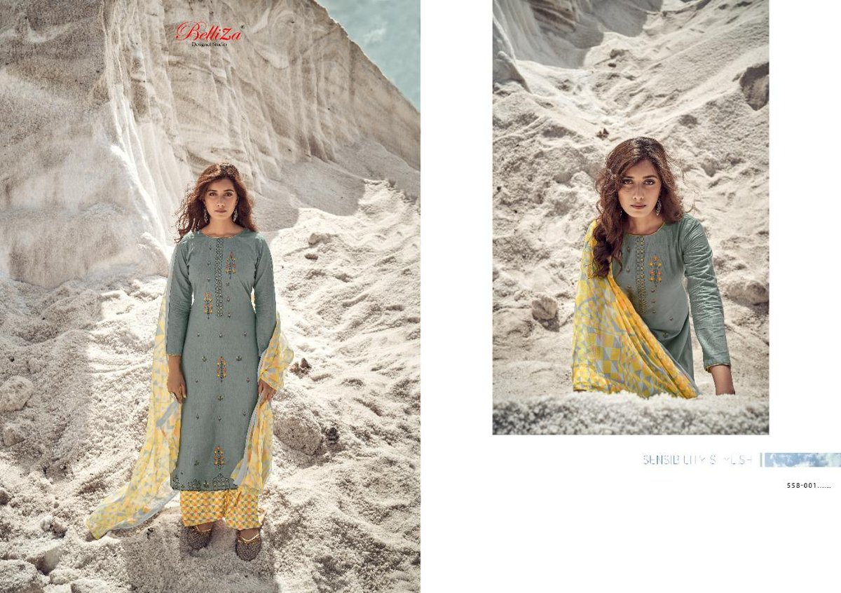 Belliza Designer Nazar E Patiyala 558-001 to 558-010 Series 1