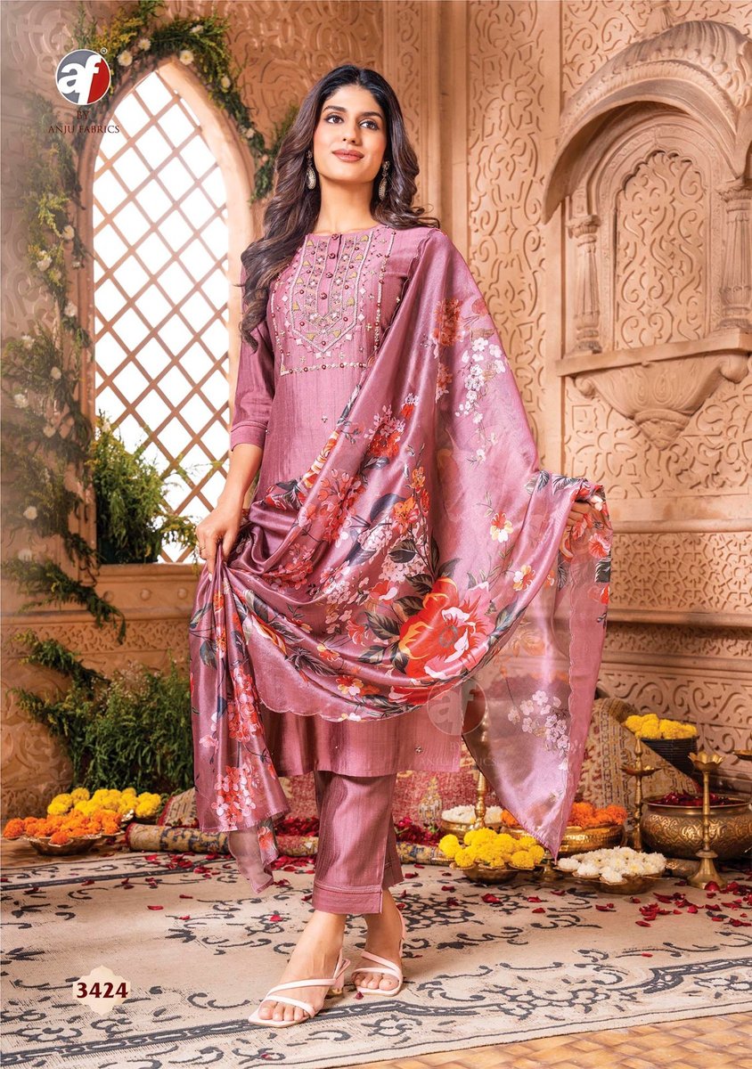Anju Fabrics Real Touch Vol 3 3421 To 3426 Series 4
