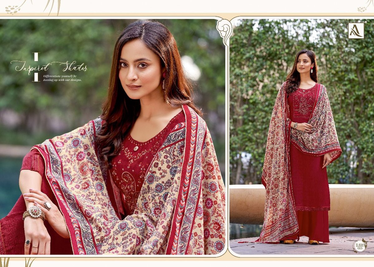 Alok Suits Mahikaa 834-001 to 834-010 Series 3