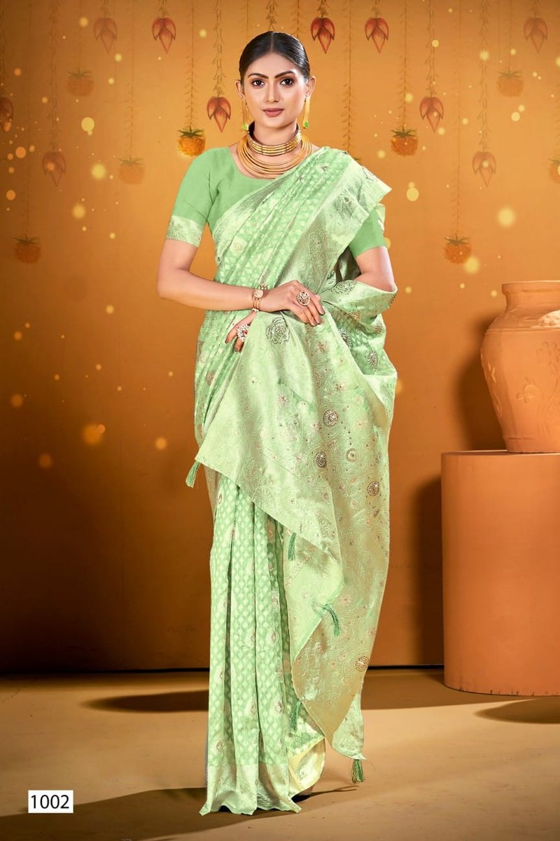 SAROJ SAREE SPARKLE SAROSKI-3 1001 TO 1006 2