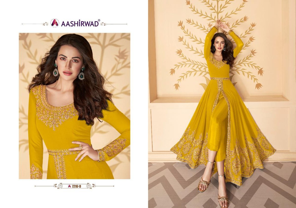 Aashirwad Creation Paakhi Gold 7216 Colors 4