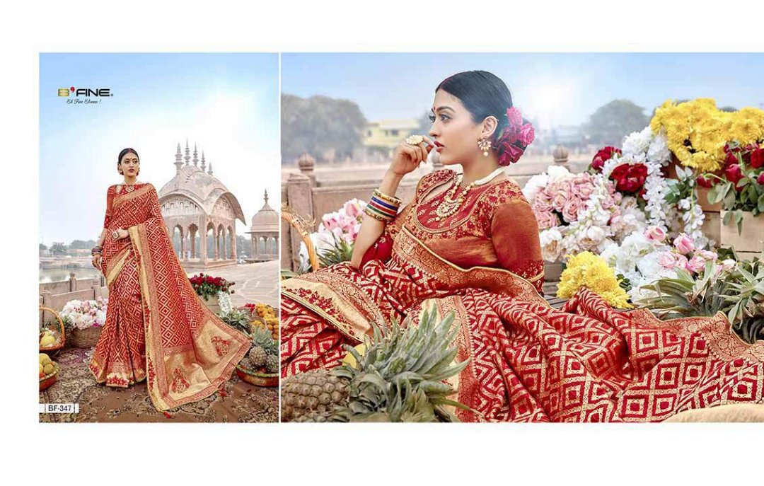 B'Fine Saree Malavika 341-349 Series 6