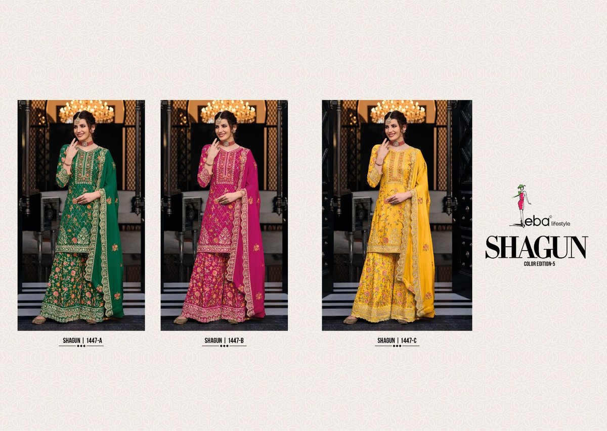 Eba Lifestyle Shagun Colour Edition Vol-5 1447 Colors 4