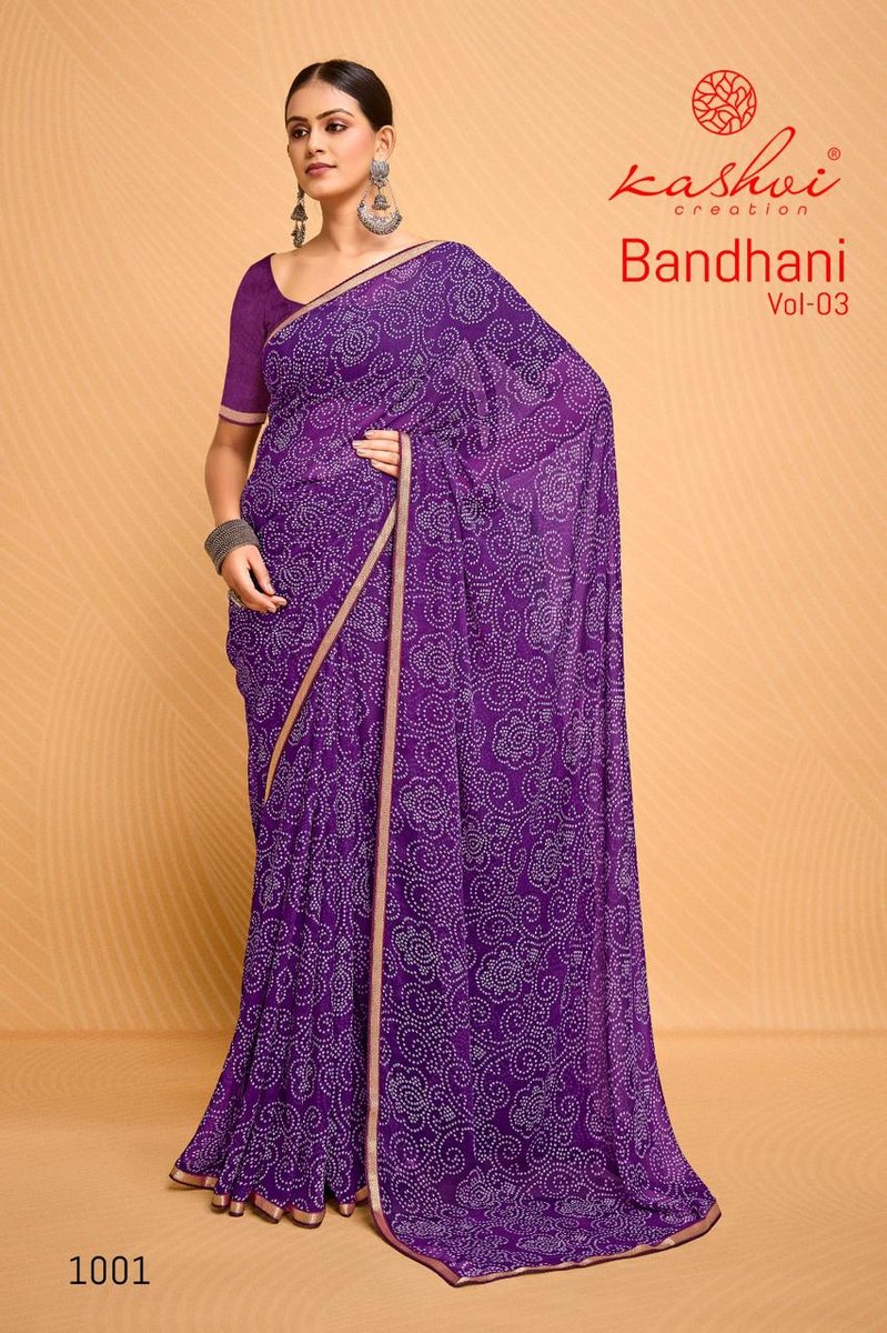 KASHVI CREATION BANDHANI VOL-3 1001 TO 1008 1