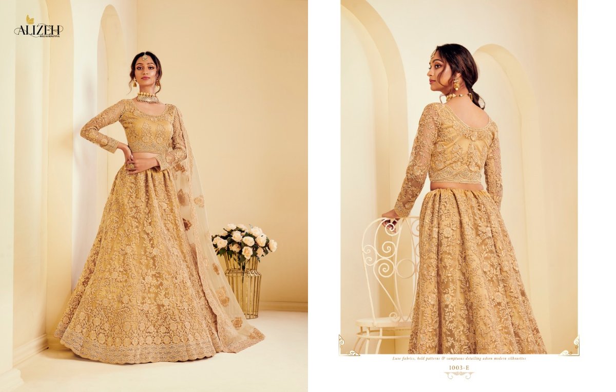 Alizeh Lehenga The White Bride 1001-1004 Series 6