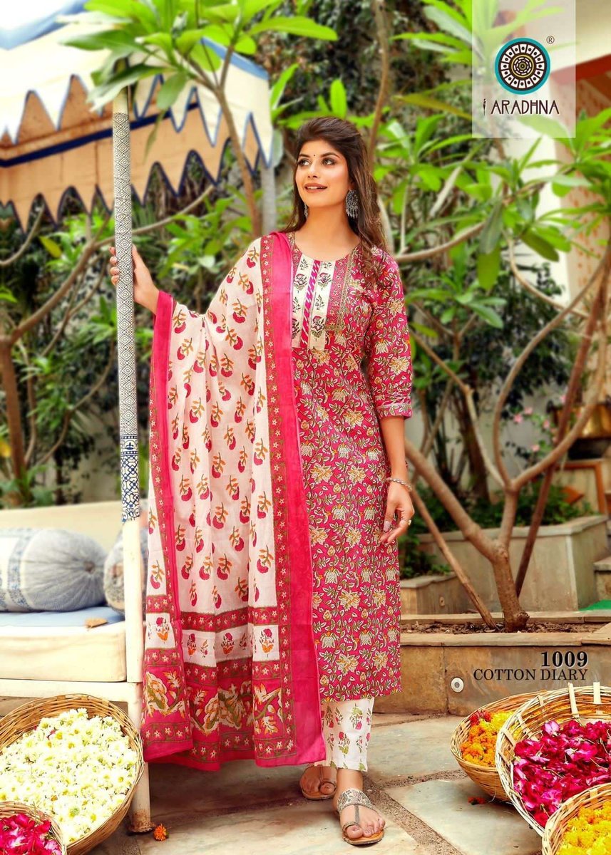 Aradhna Fashion Cotton Diary Vol-1 1001-1012 Series 9